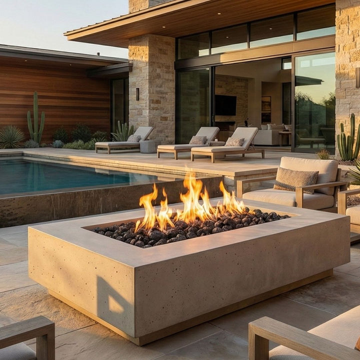 Prism Hardscapes Tavola 5 Fire Table | Outdoor Gas Fire Pit
