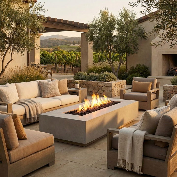 Prism Hardscapes Tavola 5 Fire Table | Outdoor Gas Fire Pit