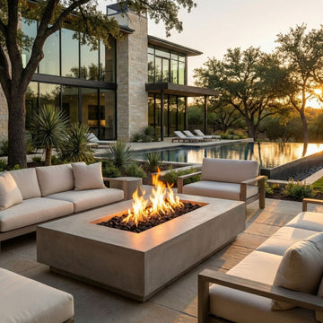 Prism Hardscapes Tavola 8 Fire Table | Outdoor Gas Fire Pit