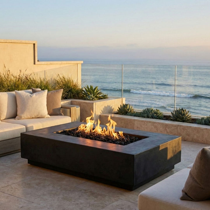 Prism Hardscapes Tavola 8 Fire Table | Outdoor Gas Fire Pit
