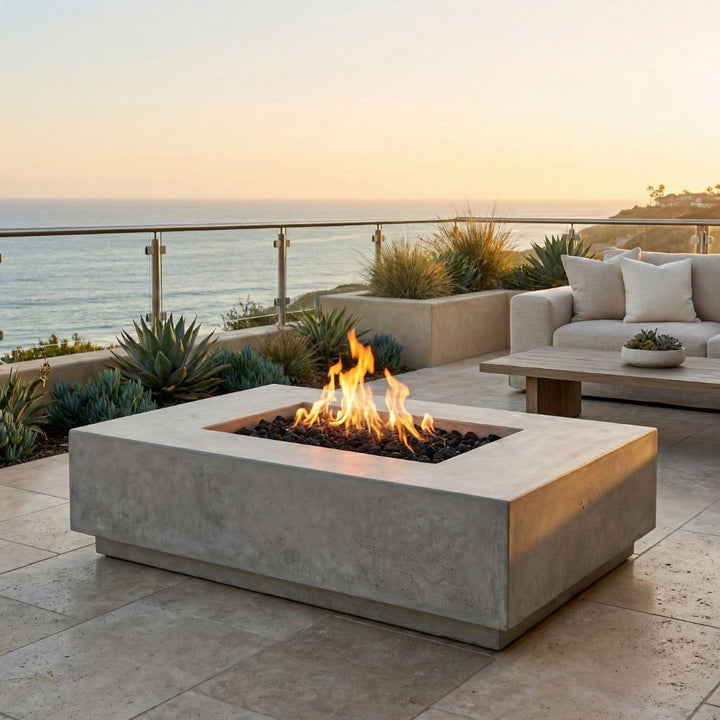 Prism Hardscapes Tavola 8 Fire Table | Outdoor Gas Fire Pit