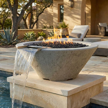 Prism Hardscapes Verona Fire/Water Bowl Gas Fire Feature