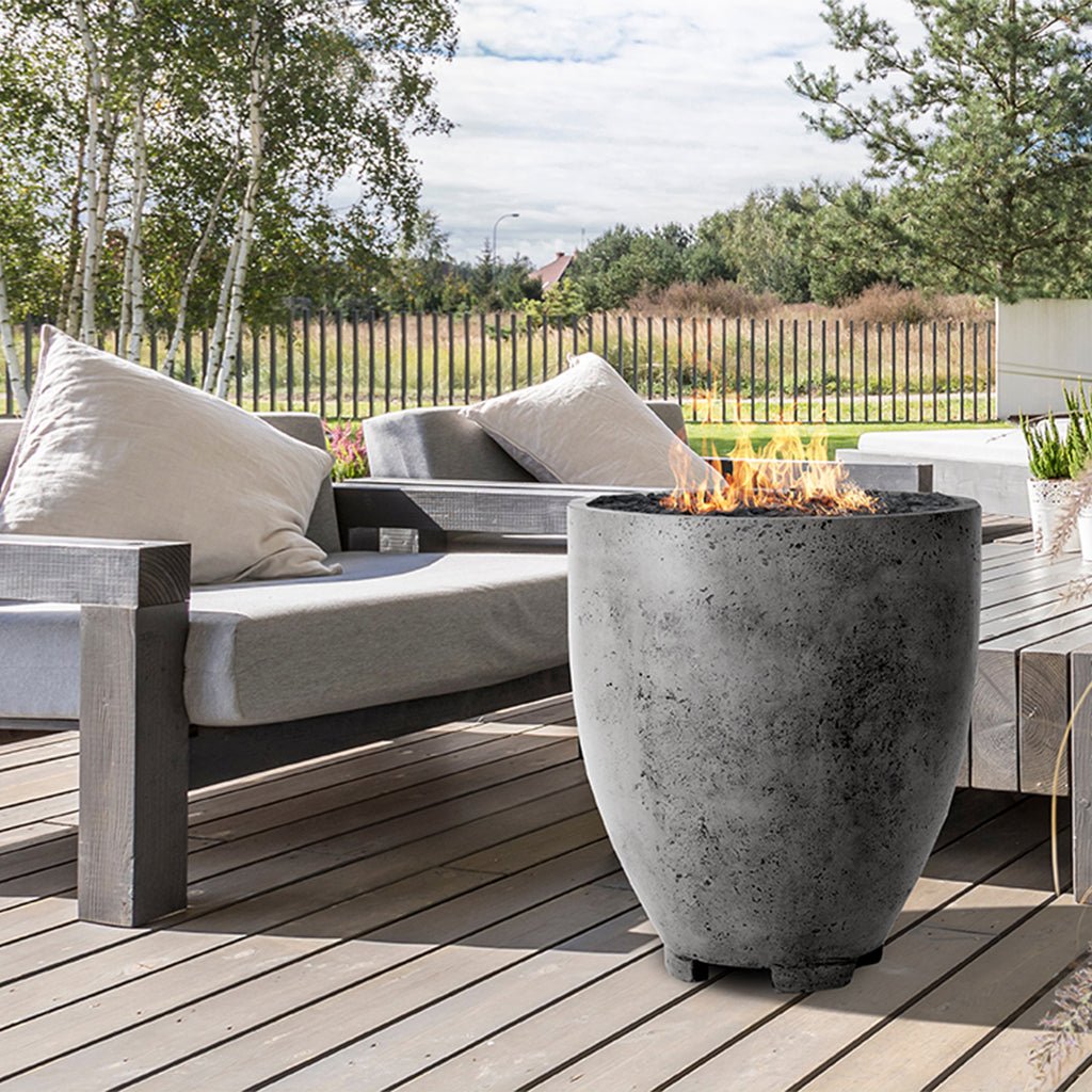 Prism Hardscapes Pentola 1 Fire Bowl | Outdoor Gas Fire Pit