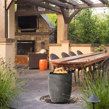 Prism Hardscapes Pentola 3 Fire Bowl | Outdoor Gas Fire Pit