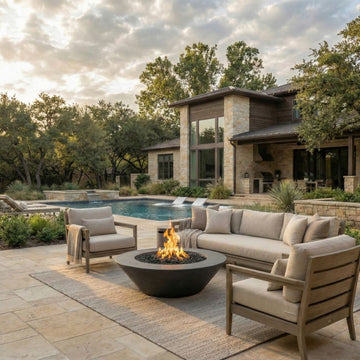 Embarcadero 60 Fire Bowl | Outdoor Fire Pit by Prism Hardscapes