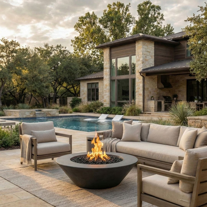 Embarcadero 60 Fire Bowl | Outdoor Fire Pit by Prism Hardscapes