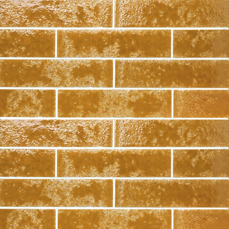 Pukka Amber, 2.5" x 10" Ceramic Tile | Kitchen Backsplash Tile