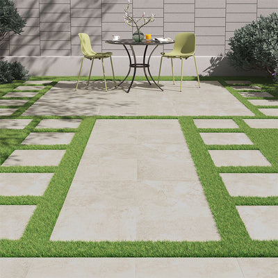 Quartz White, 24" x 24" | 2CM Porcelain Pool Pavers by MSI
