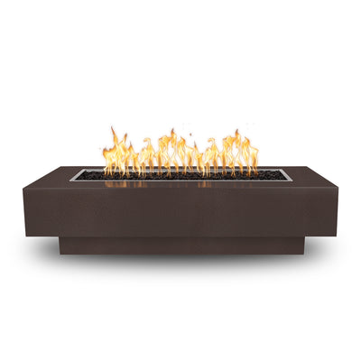 Coronado Rectangular 96" Fire Table, Powder Coated Metal | Fire Pit-COPPER VEIN