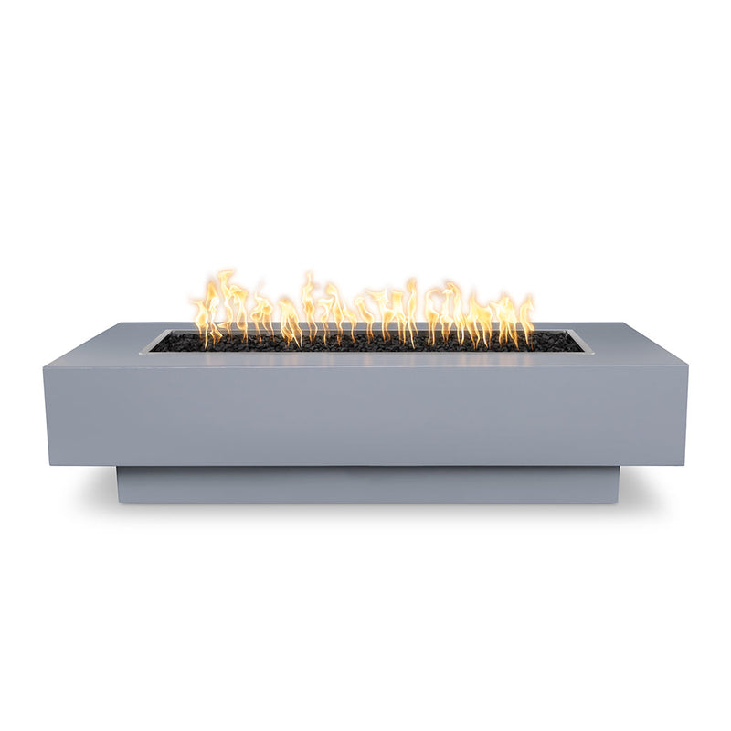 Coronado Rectangular 84" Fire Table, Powder Coated Metal | Fire Pit-Gray
