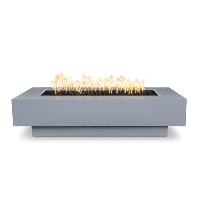 Coronado Rectangular 72" Fire Table, Powder Coated Metal | Fire Pit-Gray