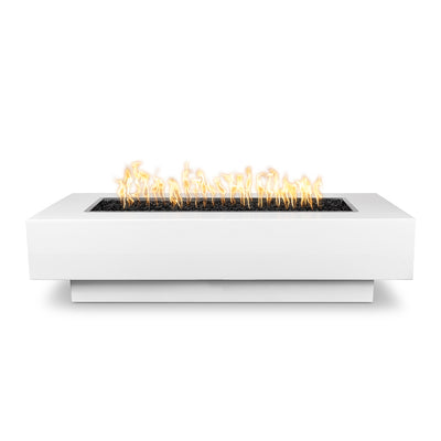 Coronado Rectangular 96" Fire Table, Powder Coated Metal | Fire Pit-WHITE