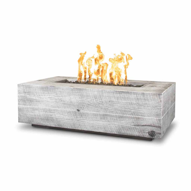 Coronado 48" Fire Table, Wood Grain GFRC Concrete | TOP Fire Pit-IVORY