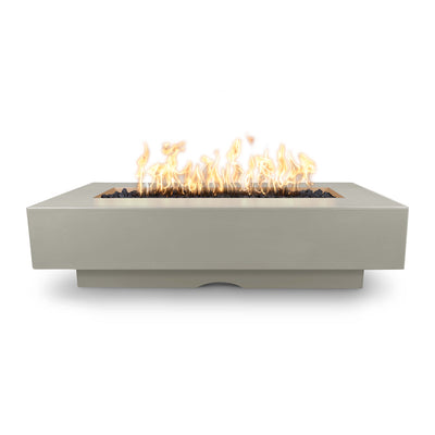 Del Mar Rectangular 84" Fire Table | The Outdoor Plus GFRC Fire Pits-Ash