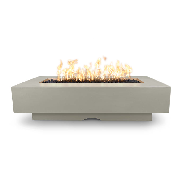 Del Mar Rectangular 60" Fire Table | The Outdoor Plus GFRC Fire Pits-Ash