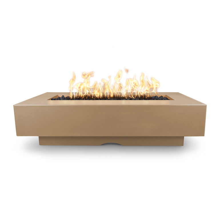 Del Mar Rectangular 48" Fire Table | GFRC Concrete Fire Pits by TOP-Brown