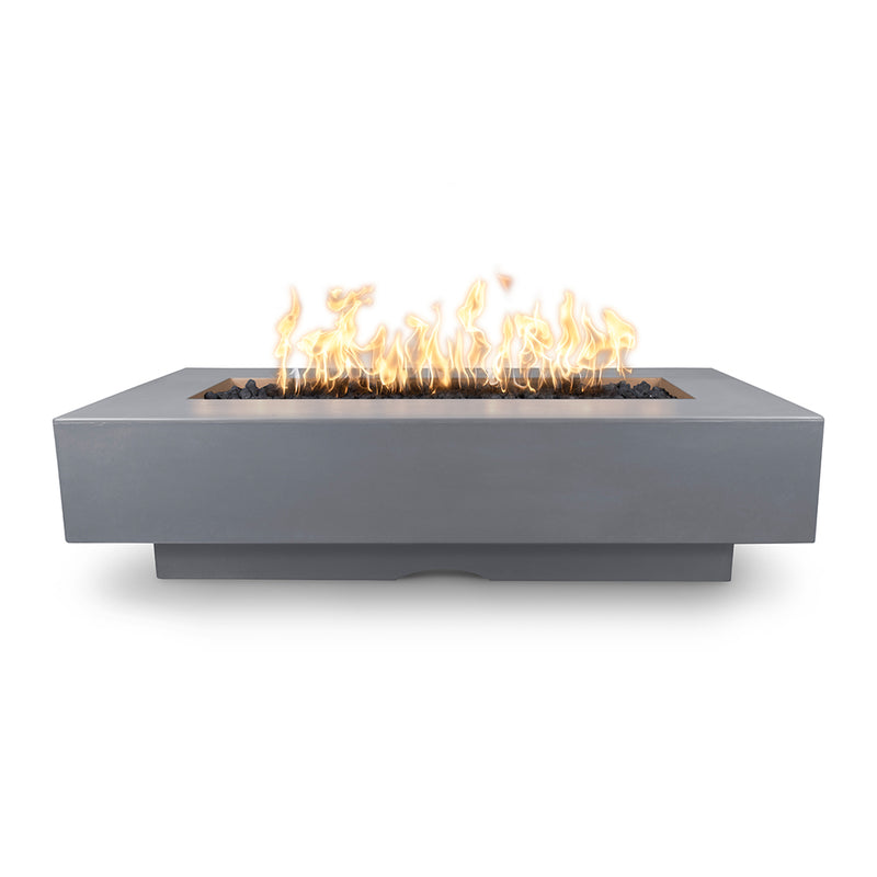 Del Mar Rectangular 72" Fire Table | The Outdoor Plus GFRC Fire Pits-Gray