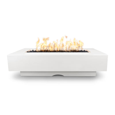 Del Mar Rectangular 60" Fire Table | The Outdoor Plus GFRC Fire Pits-Limestone