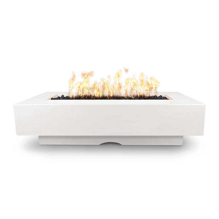 Del Mar Rectangular 60" Fire Table | The Outdoor Plus GFRC Fire Pits-Limestone
