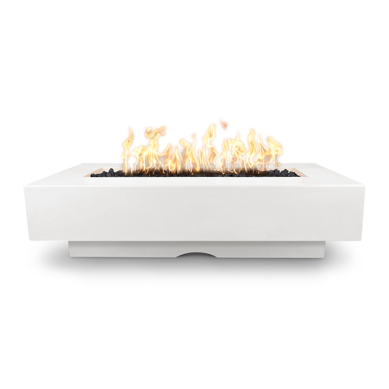 Del Mar Rectangular 60" Fire Table | The Outdoor Plus GFRC Fire Pits-Limestone