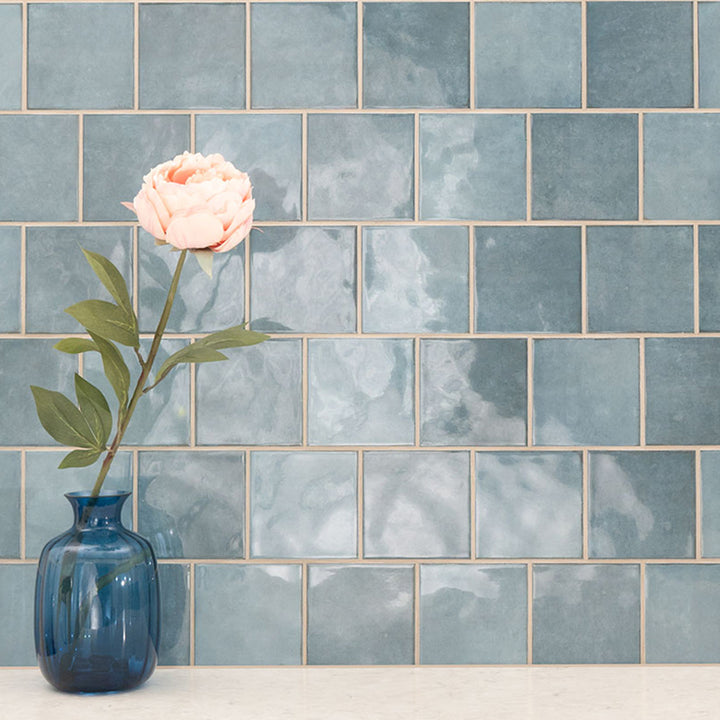 Renzo Denim, 5" x 5" | Ceramic Tile for Kitchens and Bathrooms