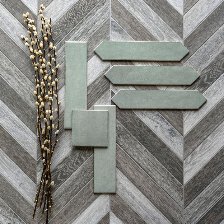 Renzo Jade, 5" x 5" | Ceramic Tile for Kitchens and Bathrooms