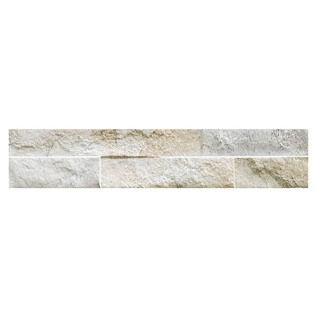Rock Cream 3" x 15" Ledgerstone Tile