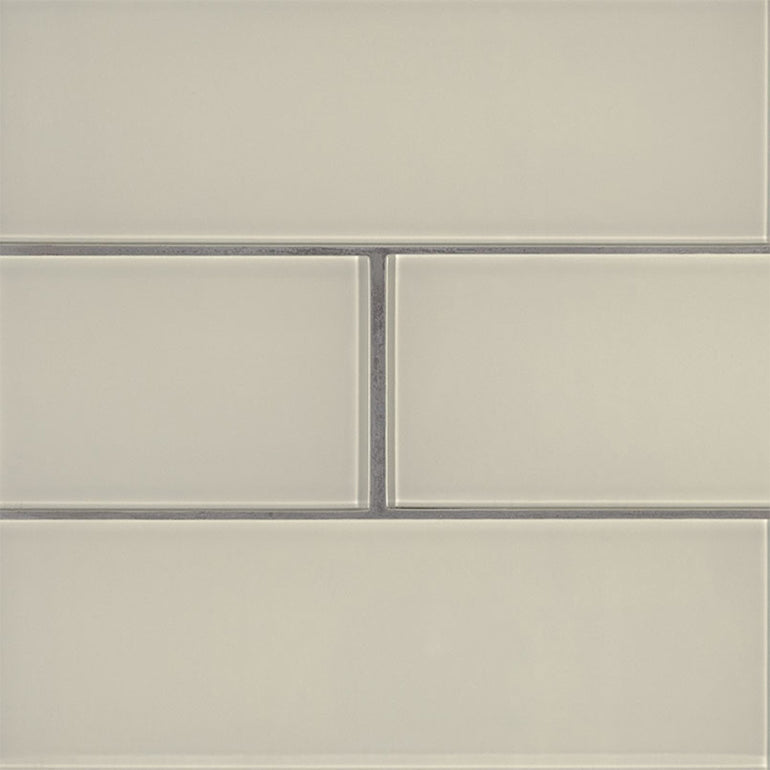 Snowcap White, 4" x 12" | SMOT-GL-T-SNWHT412 | MSI Glass Subway Tile