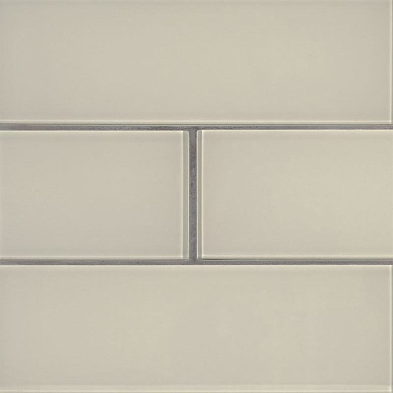Snowcap White, 4" x 12" | SMOT-GL-T-SNWHT412 | MSI Glass Subway Tile
