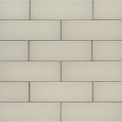 Snowcap White, 4" x 12" | SMOT-GL-T-SNWHT412 | MSI Glass Subway Tile