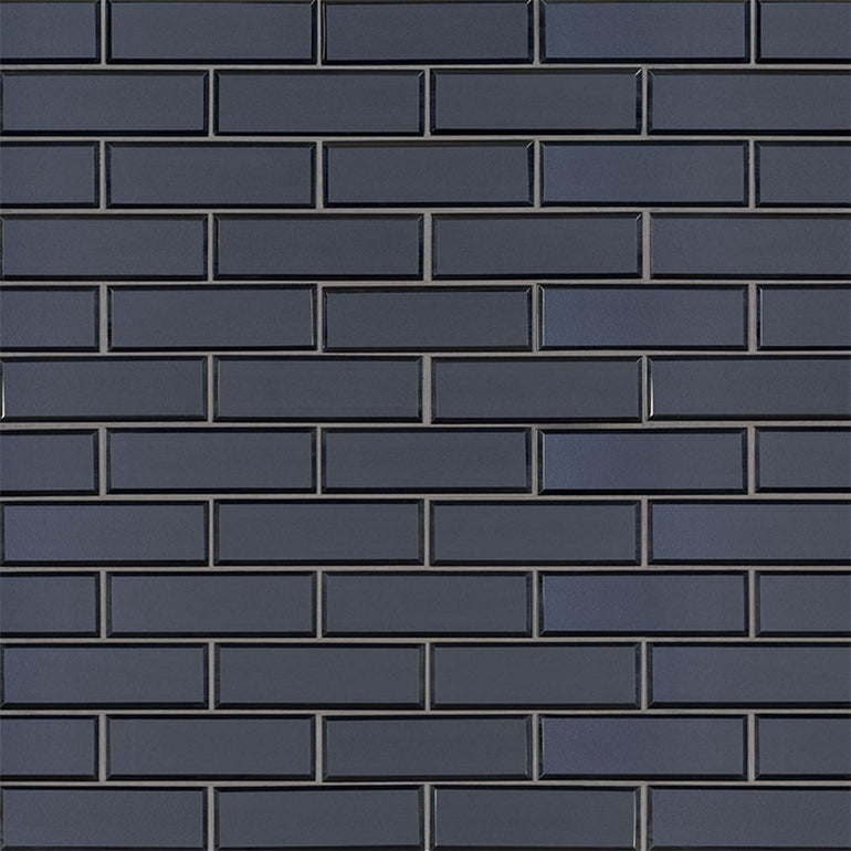 Vague Blue, 2" x 6" | SMOT-GLSST-VAGBLUBEV6MM | MSI Glass Subway Tile