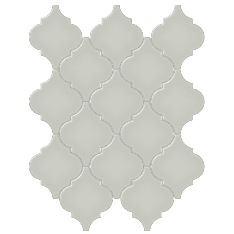 Soho Soft Sage, Arabesque | Ceramic Bathroom & Backsplash Tile