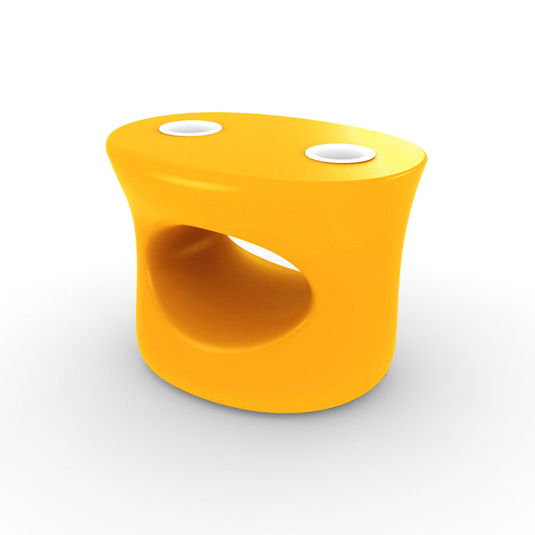 SPL22101T1EWH	Amped Stool/Table with White Cupholders, Yellow - Pool Accessory