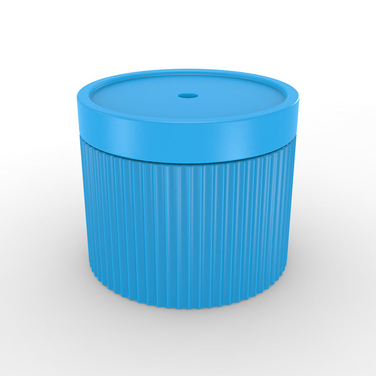 Ripple Wide Table with Umbrella Hole | In Pool & Patio Side Table | Light Blue