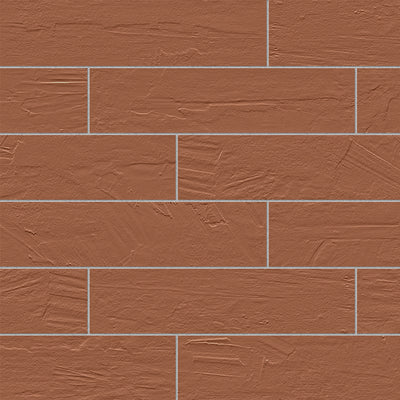 Saltstone Venetian Red, 6" x 24" Porcelain Tile | Pool Waterline Tile