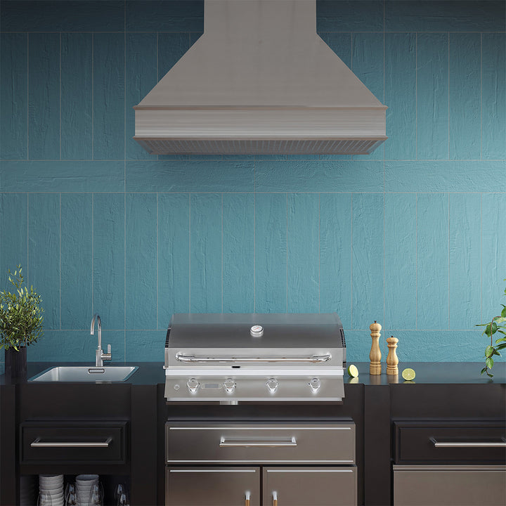 Saltstone Venetian Bay, 6" x 24" Porcelain Tile | Pool Waterline Tile