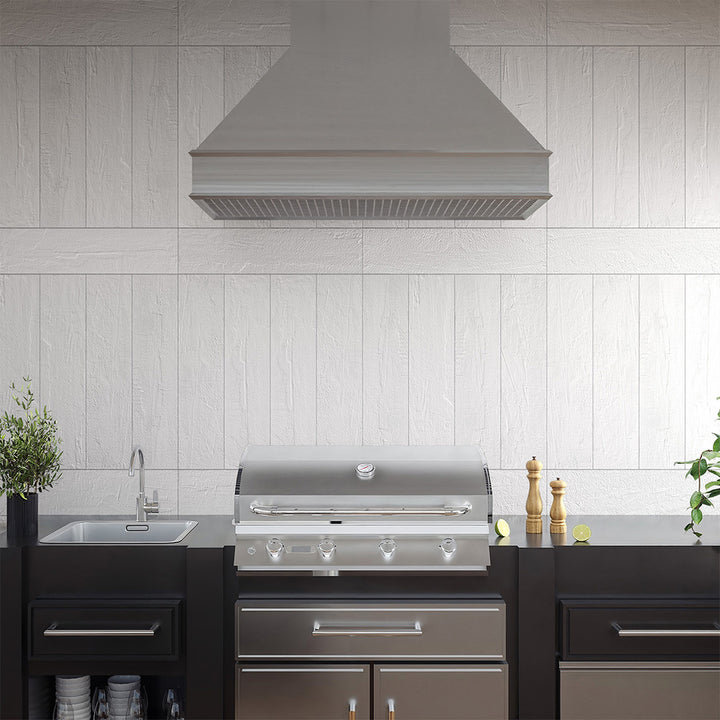 Saltstone Venetian Crystal White, 6" x 24" Porcelain Tile | Pool Tile