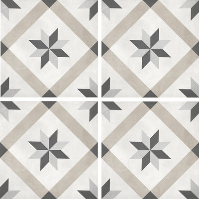 Sand Compass, 8" x 8" Porcelain Tile | ANAFORMSANDCOMP | IWT