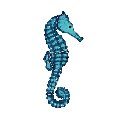 Seahorse Right - Aqua | SHOAQS | Pool Mosaic