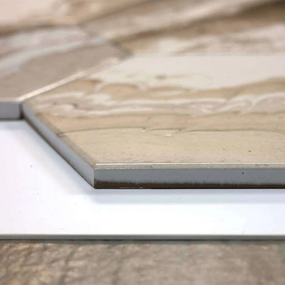 Selleny Beige, Hexagon Porcelain Tile | Kitchen, Spa, and Pool Tile