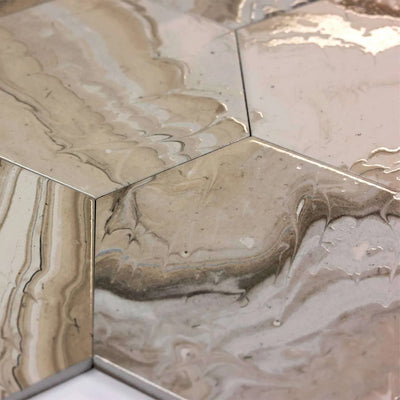 Selleny Beige, Hexagon Porcelain Tile | Kitchen, Spa, and Pool Tile