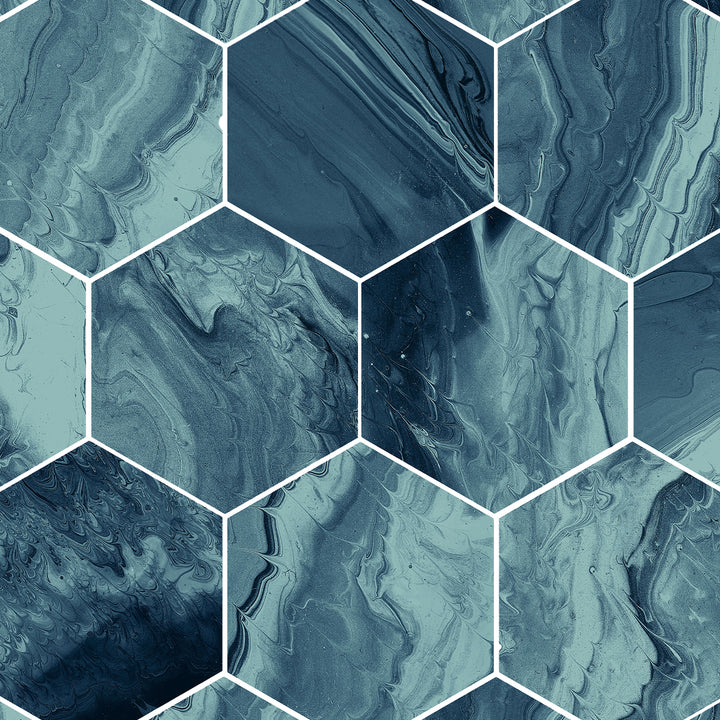 Selleny Emerald, Hexagon Porcelain Tile | Kitchen, Spa, and Pool Tile