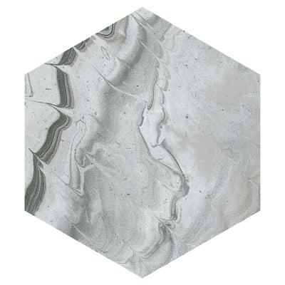 Selleny Gray, Hexagon Porcelain Tile | Kitchen, Spa, and Pool Tile