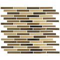 Sepia Metallic, 1/2" x 3-1/4" - Porcelain Pool Tile - FINAL SALE