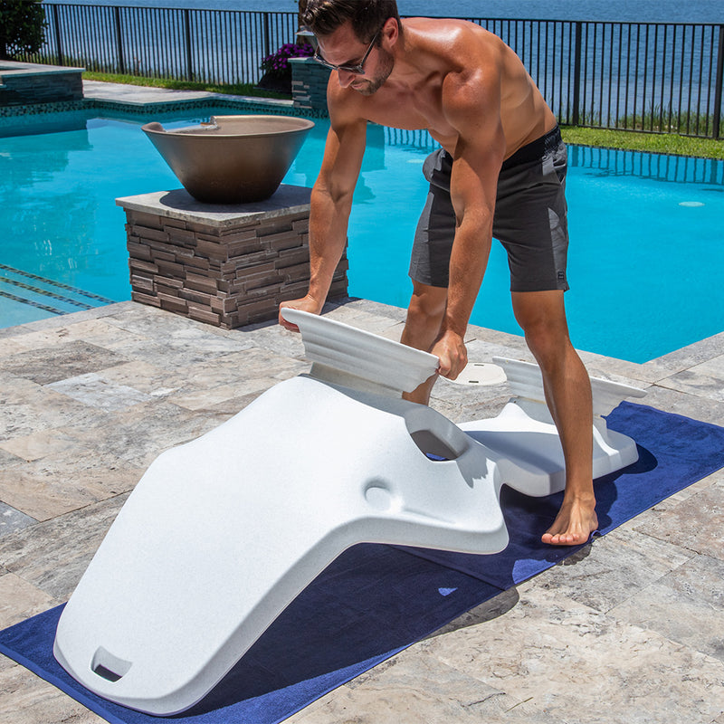 Shayz In-Pool Lounger With Cupholders | Luxury Pool Lounge Chair