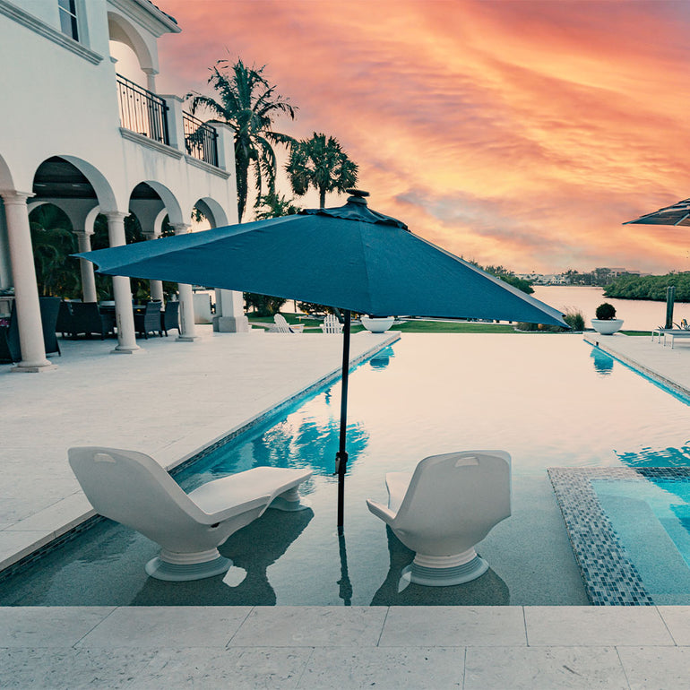 Shayz In-Pool Lounger With Optional Risers | Luxury Pool Lounge Chair