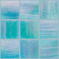 841 Fluorite Blue, 3/4" x 3/4" - Glass Tile