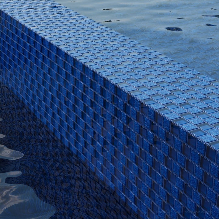 Blue, 1" x 1" Glass Mosaic Tile | SS82323B1 | Signature Series Pool Tile by Artistry in Mosaics