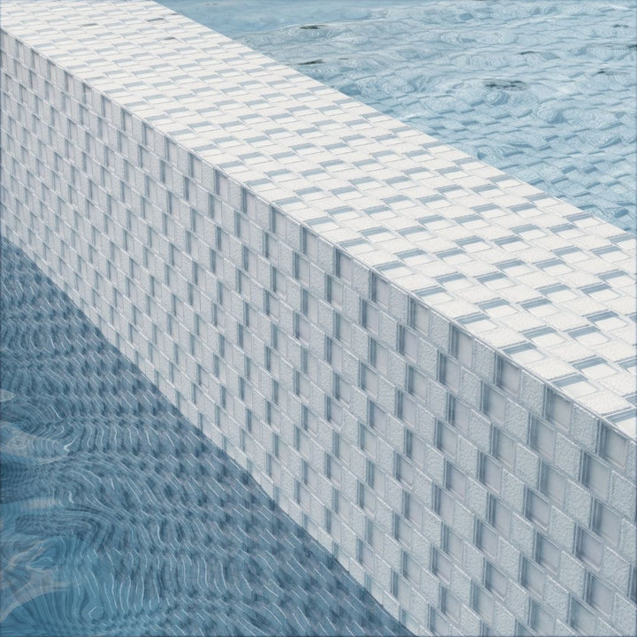 Bright White, 1" x 1" Glass Mosaic Tile | SS82323W1 | Signature Series