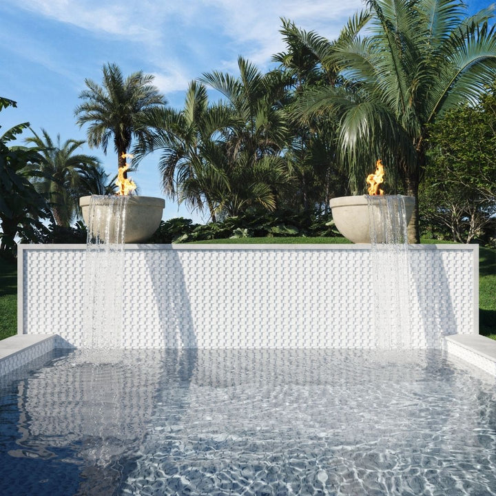 Bright White, 1" x 1" Glass Mosaic Tile | SS82323W1 | Signature Series